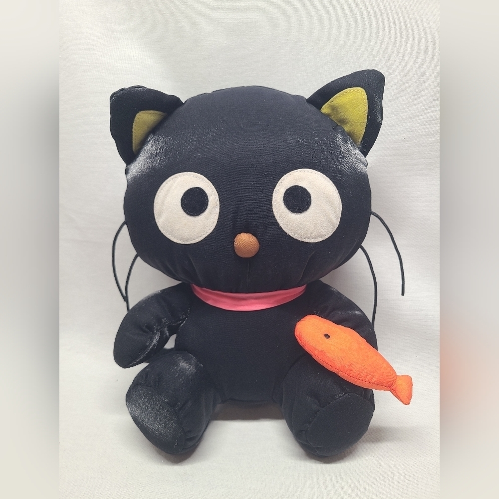 Vintage Sanrio Smiles CHOCOCAT Hello Kitty Black Cat Plush Toy 2001